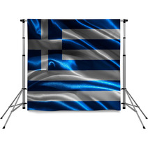 Flag Of Greece Backdrops 66426135