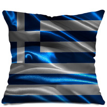 Flag Of Greece Pillows 66426135