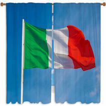 Flag Of Italy Window Curtains 50017608