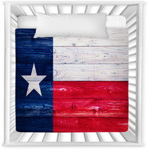 Flag Of Texas On Wooden Surface Nursery Decor 58047502