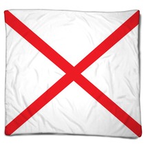 Flag Of The American State Of Alabama Blankets 51491456