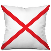 Flag Of The American State Of Alabama Pillows 51491456