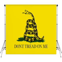 Flag Tread On Snake Yellow Backdrops 108498632