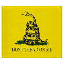 Flag Tread On Snake Yellow Rugs 108498632