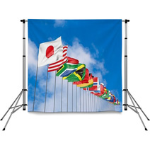 Flags of all nations Backdrops 43488582