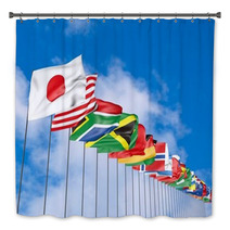 Flags of all nations Bath Decor 43488582