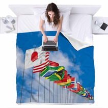 Flags of all nations Blankets 43488582