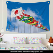 Flags of all nations Wall Art 43488582