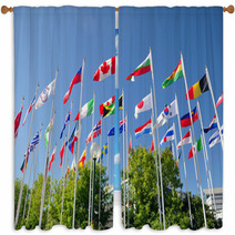 Flags Of The World Window Curtains 33869871