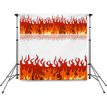 Flame Banner Set Backdrops 31794254