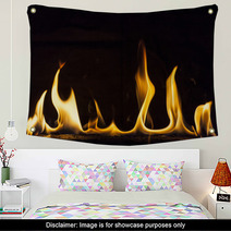 Flaming Log Wall Art 47549800