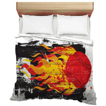 Flaming Red Fastball Bedding 77119611