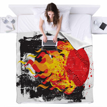Flaming Red Fastball Blankets 77119611