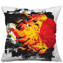 Flaming Red Fastball Pillows 77119611