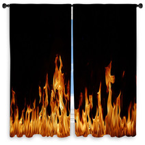 Flammen Panorama Window Curtains 40957637