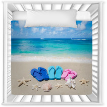 Flip Flops, Seashells And Starfishes Nursery Decor 65984379