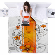 Floral Abstraction For Design. Blankets 11098642