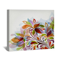 Floral Background Wall Art 25855023