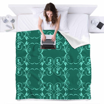 Floral Design Als Tapete Blankets 14937581