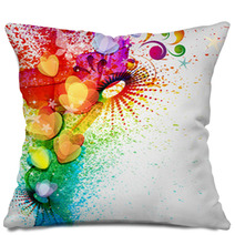 Floral Design Background. Pillows 50773898