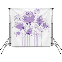 Floral Design, Stylized Flowers Backdrops 68004289