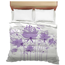 Floral Design, Stylized Flowers Bedding 68004289
