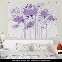 Floral Design, Stylized Flowers Wall Art 68004289