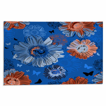 Floral Seamless Background Rugs 56963447