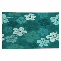 Floral Seamless Pattern Of Hibiscus Rugs 51268344