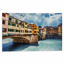 Florence, Bridge And Arno River Rugs 56807257
