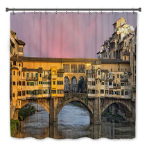 Florence Ponte Vecchio Sunset View Bath Decor 63238069