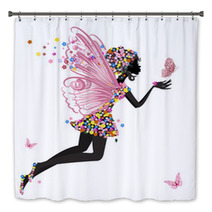 Flower Fairy With Butterfly Bath Decor 31630193
