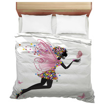 Flower Fairy With Butterfly Bedding 31630193