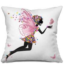 Flower Fairy With Butterfly Pillows 31630193