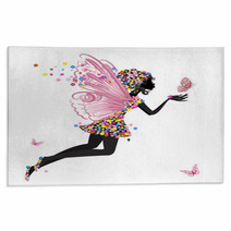Flower Fairy With Butterfly Rugs 31630193