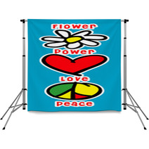 Flower Power Sign Backdrops 38993123