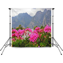 Flowers And Mountains Backdrops 66595881