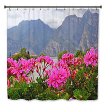Flowers And Mountains Bath Decor 66595881