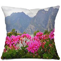 Flowers And Mountains Pillows 66595881