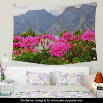 Flowers And Mountains Wall Art 66595881