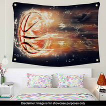 Flying Bascetball Wall Art 102055896