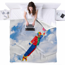 Flying Clown Blankets 59191771