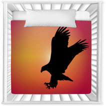 Flying Eagle Sunset Nursery Decor 70902082