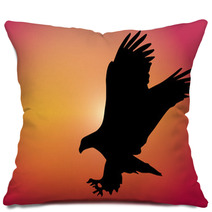 Flying Eagle Sunset Pillows 70902082