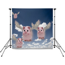 Flying Pigs Backdrops 12258683