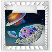 Flying Saucers In Space Nursery Decor 71527359