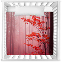Foggy Autumn Day Into The Forest Nursery Decor 52986001
