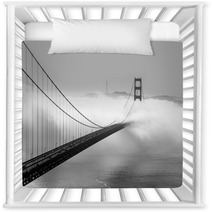 Foggy Morning At The Golden Gate Bridge In San Francisco Nursery Decor 134154117