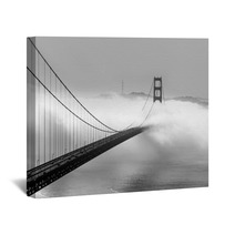 Foggy Morning At The Golden Gate Bridge In San Francisco Wall Art 134154117