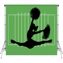 Football Cheerleader 2 Backdrops 9534918